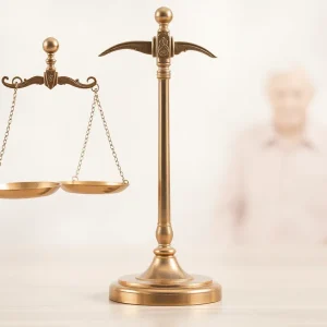 Representation of justice and care for elderly victims of fraud.