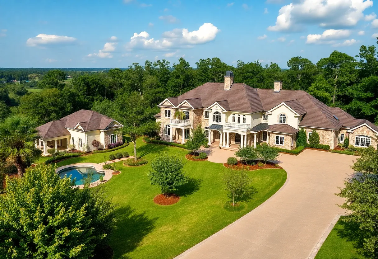 Elegant luxury homes in Aiken County surrounded by lush landscapes