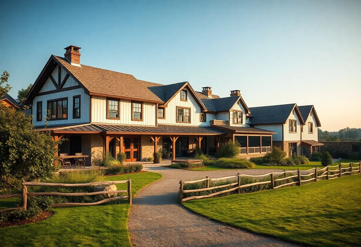 Stunning farmhouse with lush surroundings in Aiken