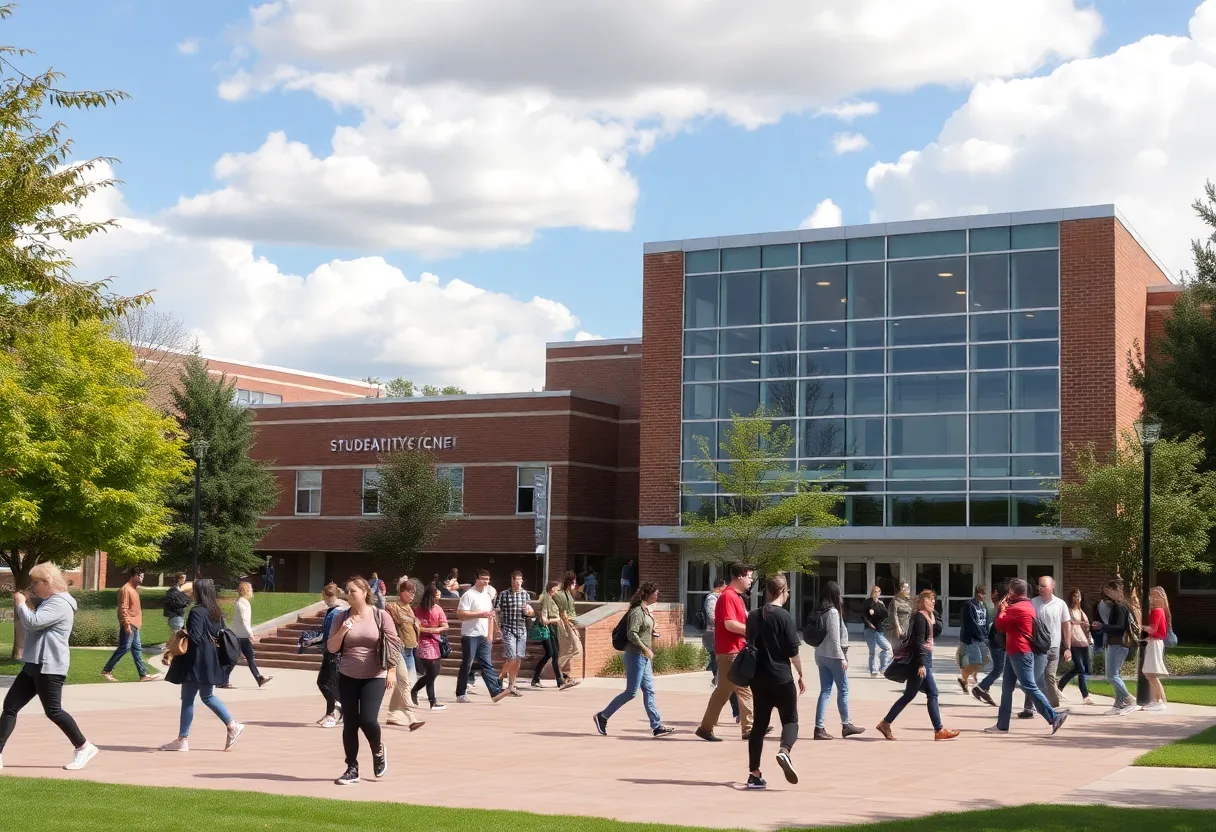 USC Aiken Student Activities Center bustling with students