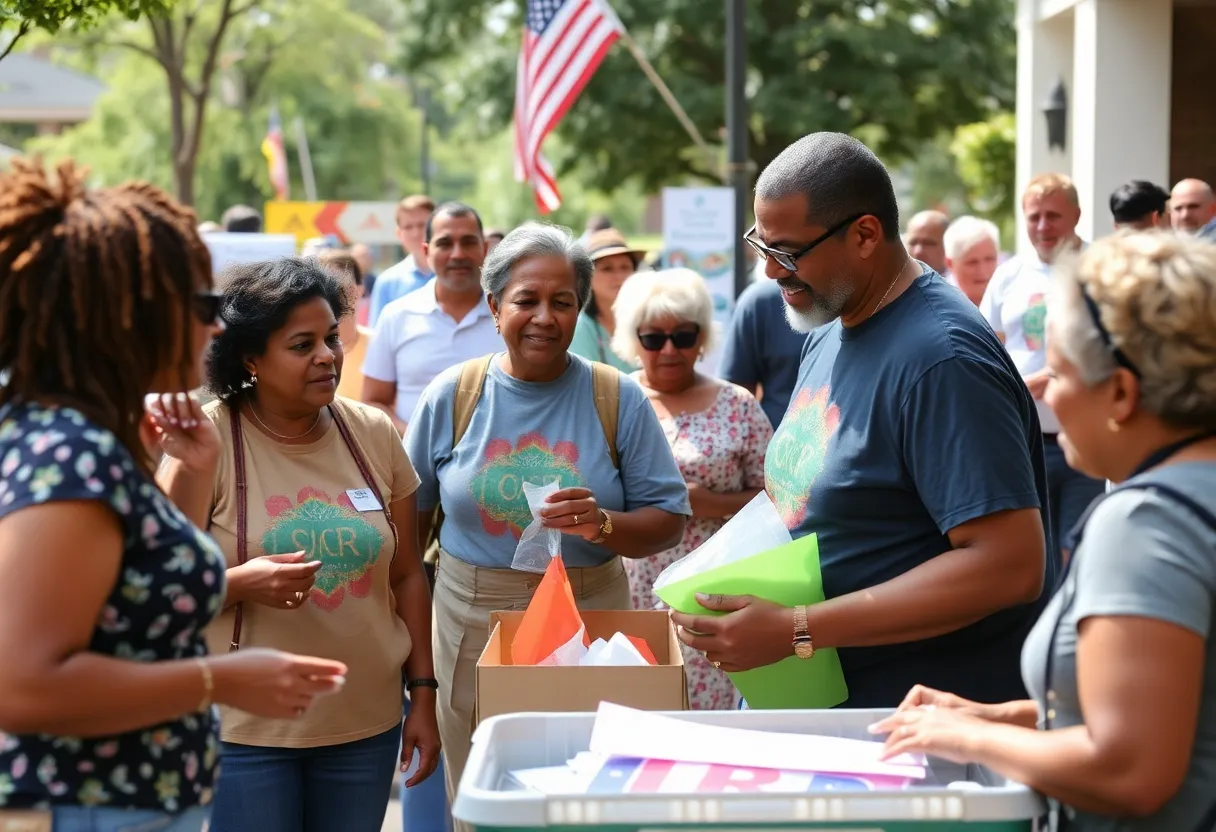 Residents of Aiken participating in community activities