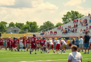 High school football teams competing during the Aiken County Jamboree