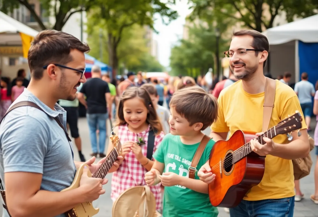 Families enjoying various events in Aiken during October.