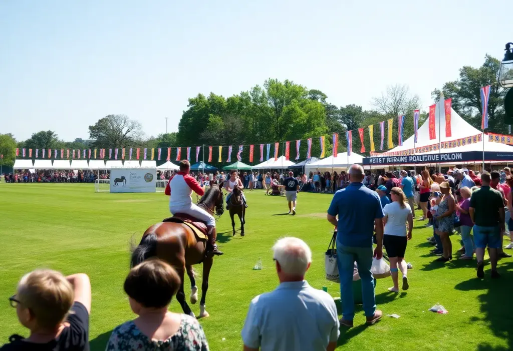 Spectators at a polo match in Aiken