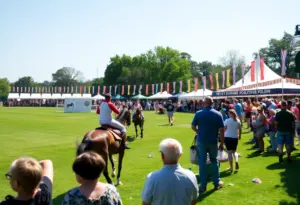 Spectators at a polo match in Aiken
