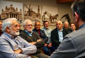 Members of the Aiken Senior Men's Club during a presentation
