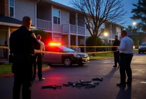 Police investigating an armed robbery at Boundary Apartments in Aiken.