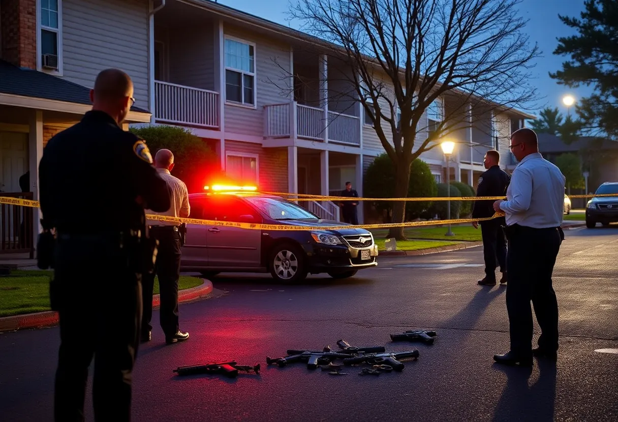 Police investigating an armed robbery at Boundary Apartments in Aiken.