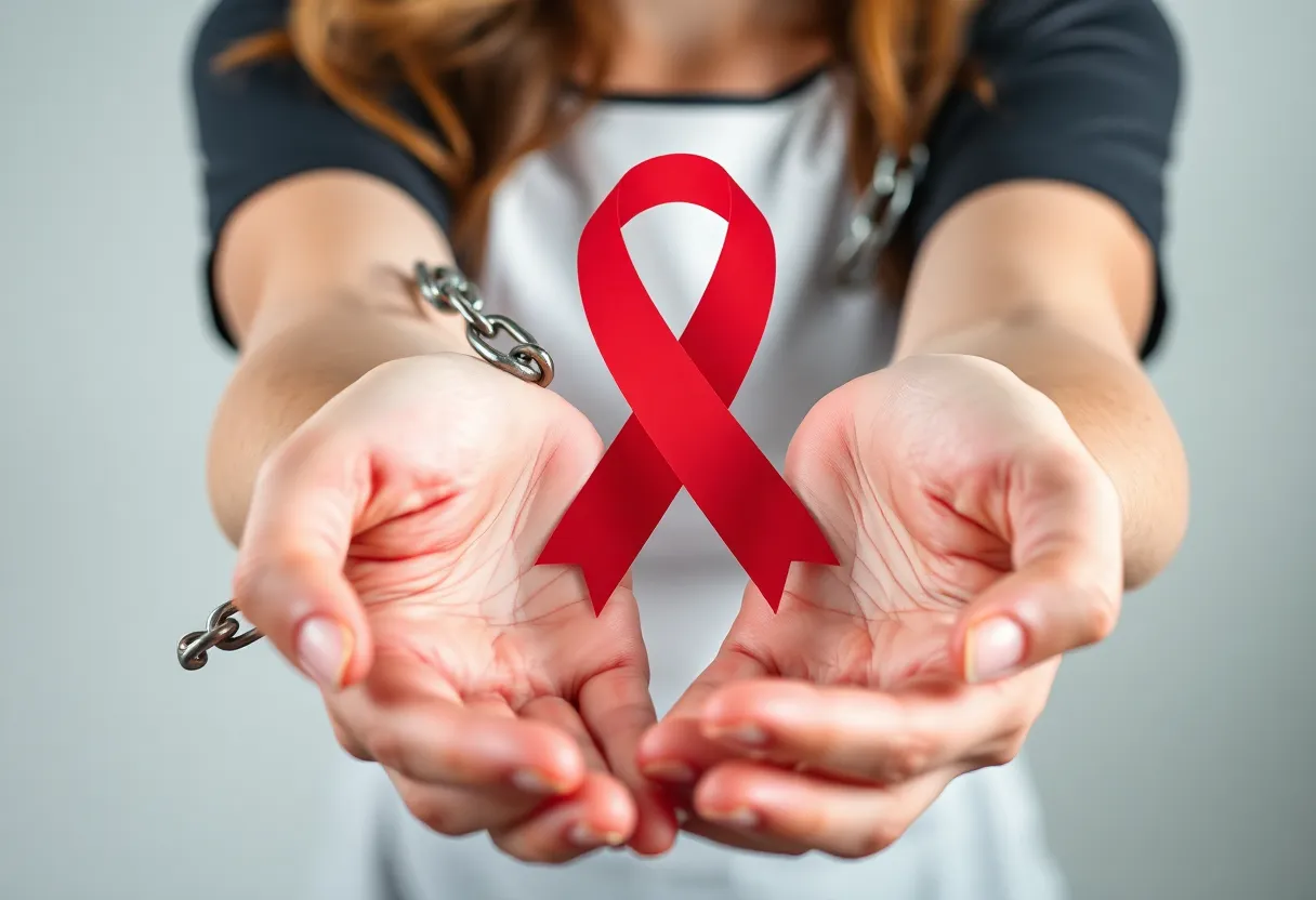 Symbolic representation of domestic violence awareness