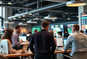 Launch event for Fantasy Sports Strategies in Aiken, showcasing a community gathering.