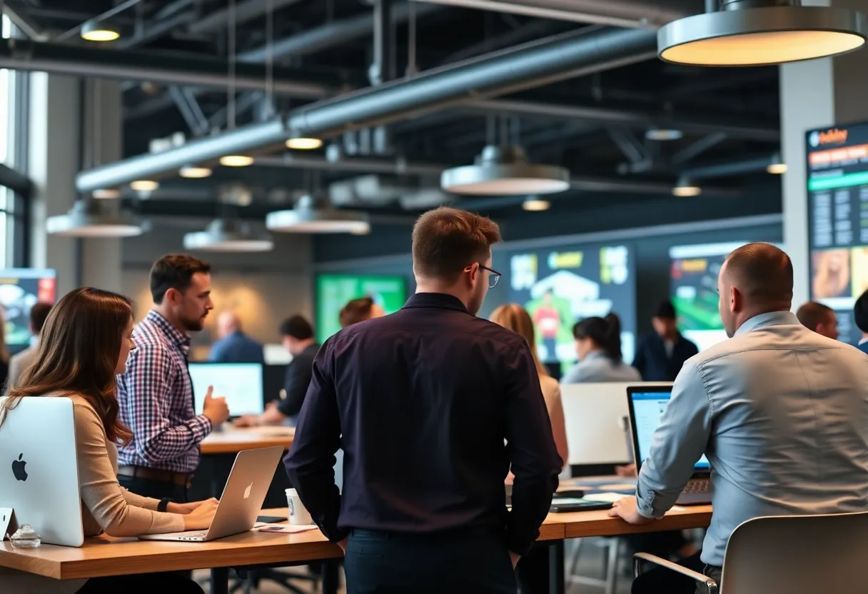 Launch event for Fantasy Sports Strategies in Aiken, showcasing a community gathering.