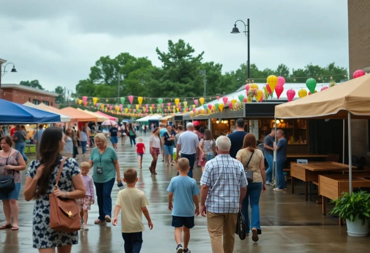 Community events in North Augusta during a rainy weekend