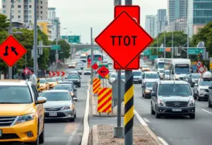 Construction site for the Powderhouse Connector Project in Aiken