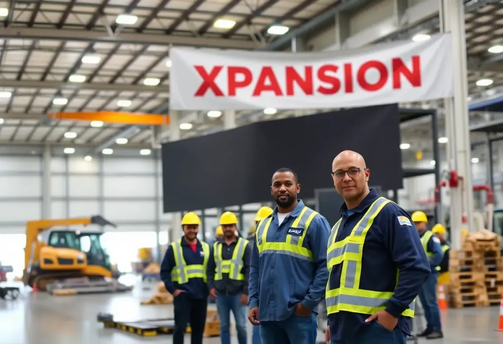 Construction site of Rolls-Royce expansion in Graniteville