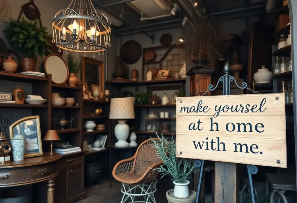 Interior view of Scotch + Hutch showcasing eclectic home decor