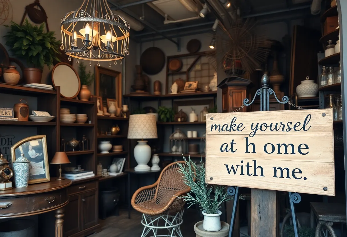 Interior view of Scotch + Hutch showcasing eclectic home decor