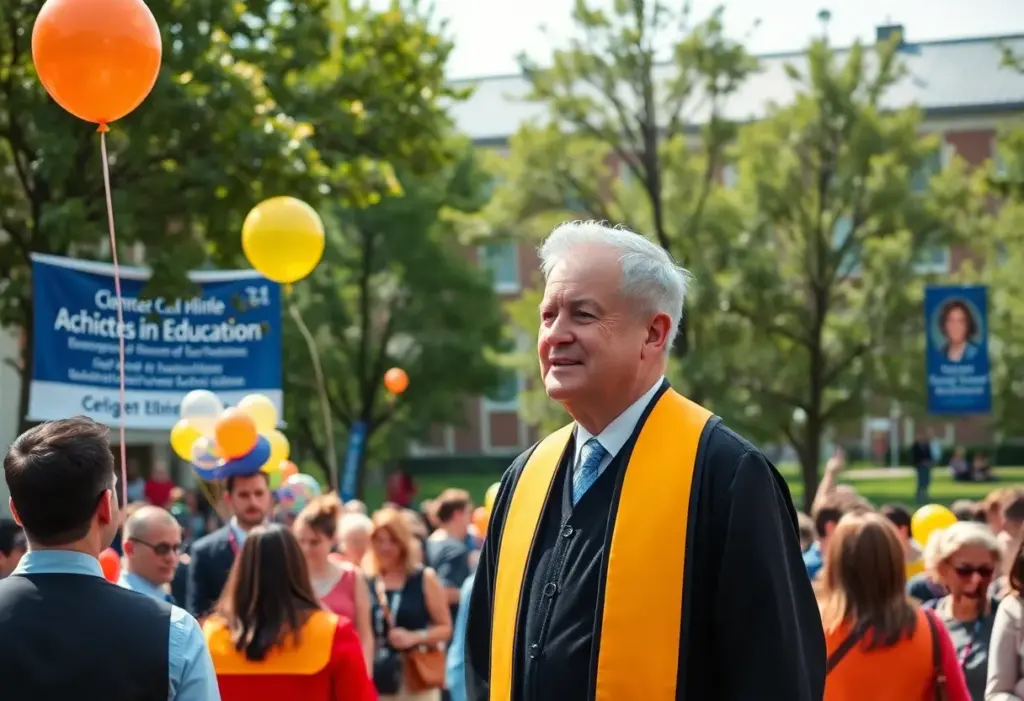 Ceremony at USC Aiken Student Activities Center honoring Dr. Robert Alexander