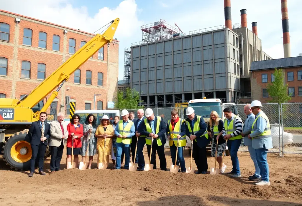 Groundbreaking ceremony for the Vaucluse Mill redevelopment