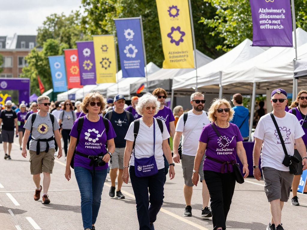 Aiken residents walking together for Alzheimer's research