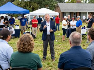 Community gathering in Aiken SC discussing alcohol sales