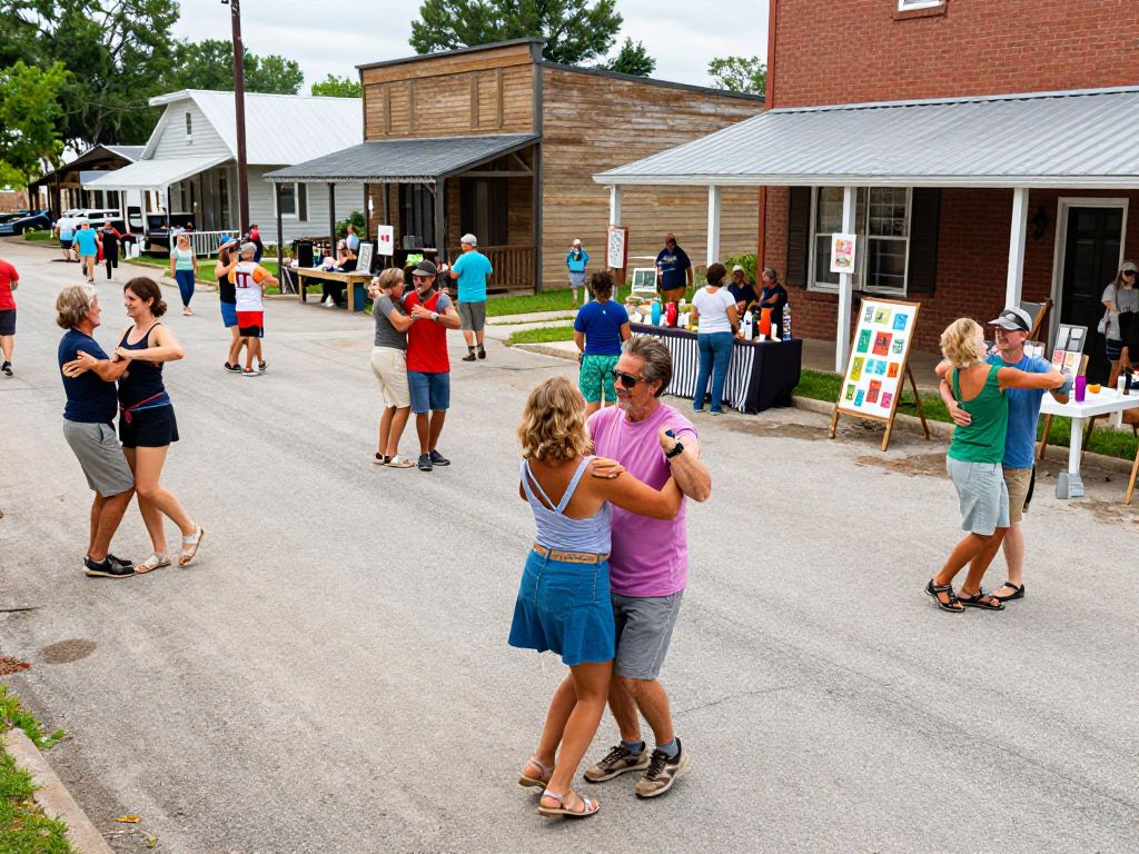 Community members engaging in various activities in Aiken, SC.