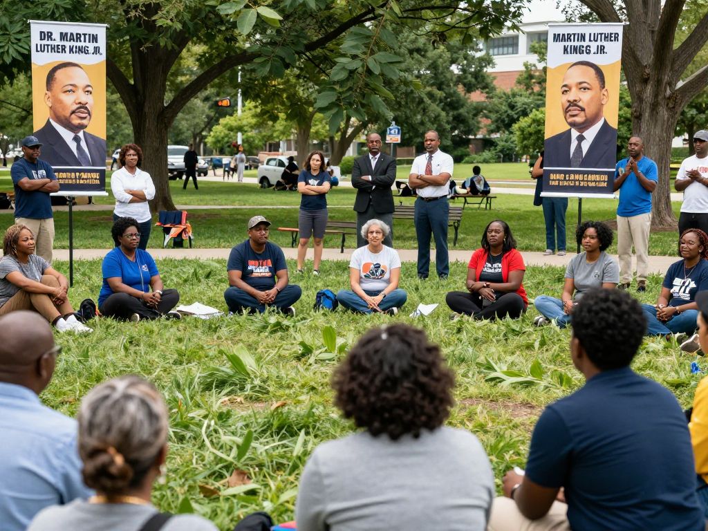 Community members gathered for Dr. King's legacy commemoration at the Felician Center in Aiken.