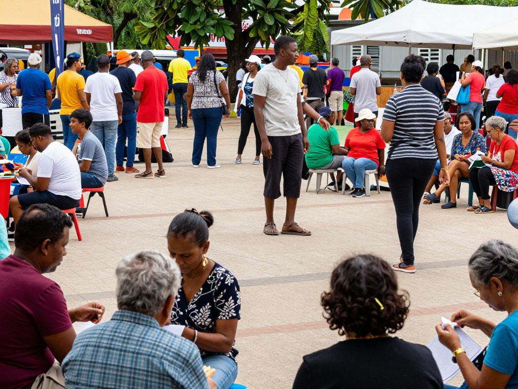A vibrant community gathering in Aiken with residents participating in local events.