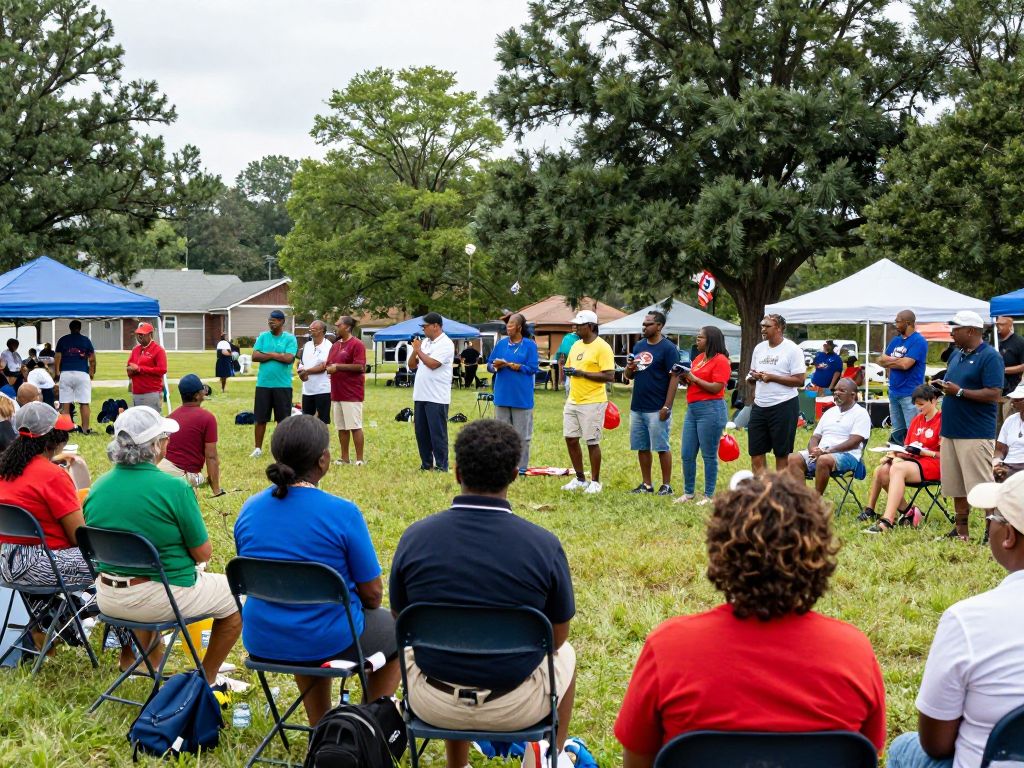 Residents of Aiken engaging in community initiatives.