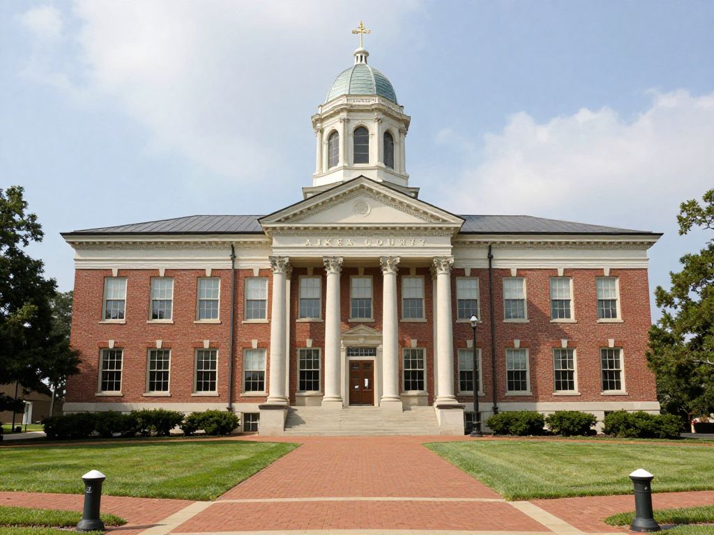 Historic government building in Aiken County representing legislative change.