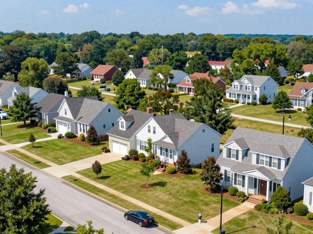 A well-maintained neighborhood in Aiken County