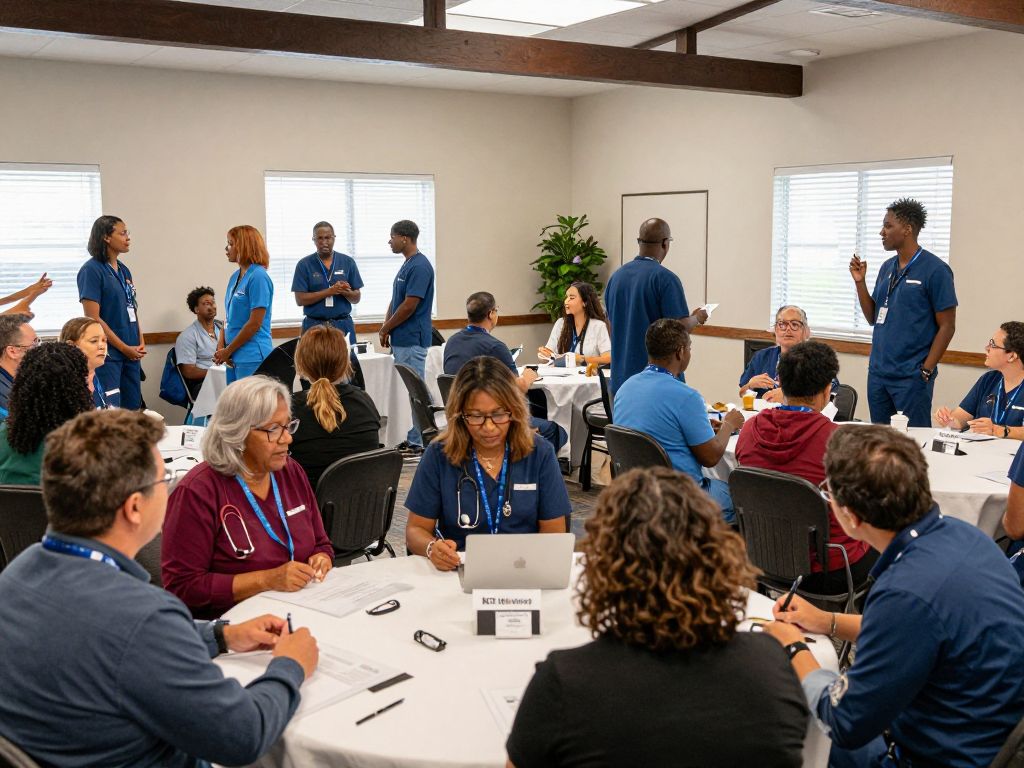 Community members participating in the Aiken's Choice Top Docs event