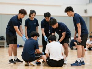 Athletic trainers providing care to student-athletes