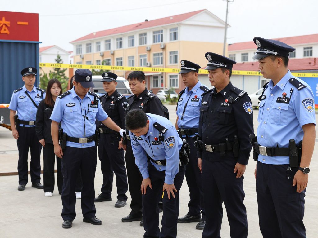 Investigators at a crime scene in Batesburg
