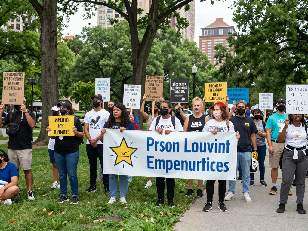 Residents of North Augusta gathered for a peaceful protest