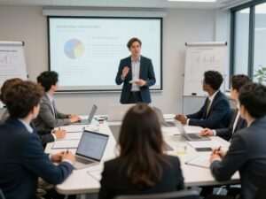 Entrepreneurs participating in a business finance workshop in Aiken