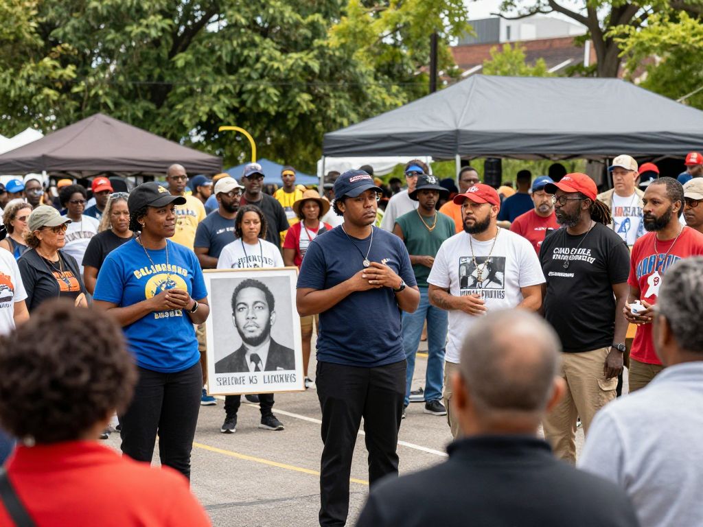 Community gathering celebrating Martin Luther King Jr. Legacy