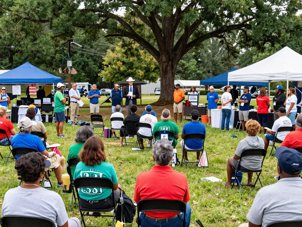 People participating in community events in Aiken SC