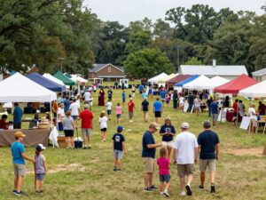 Community members participating in Aiken SC events and activities