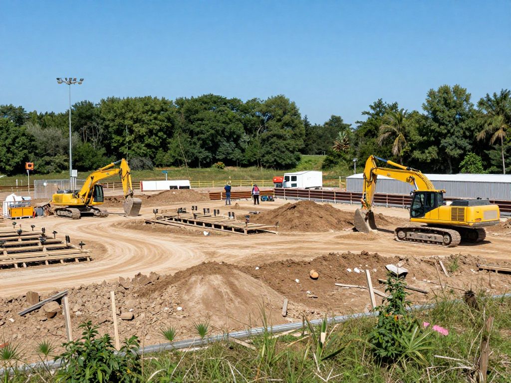 Construction site of the Aiken County Fire Training Center
