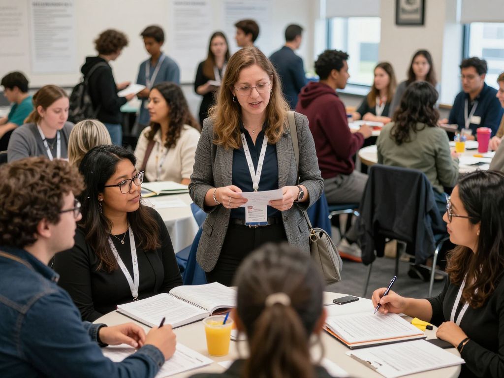 Educators connecting at Aiken County Teacher Resource Fair