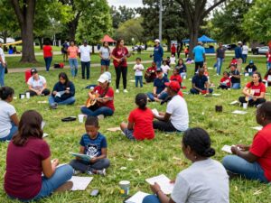 A community gathering in Aiken with music, bingo, and remembrance events.