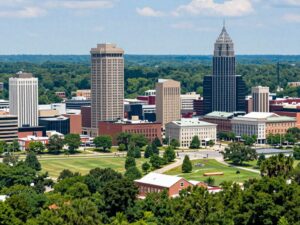 Scenic view of Aiken SC showing urban development efforts.