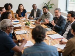 Community leaders engage in discussion at Aiken Electric Cooperative