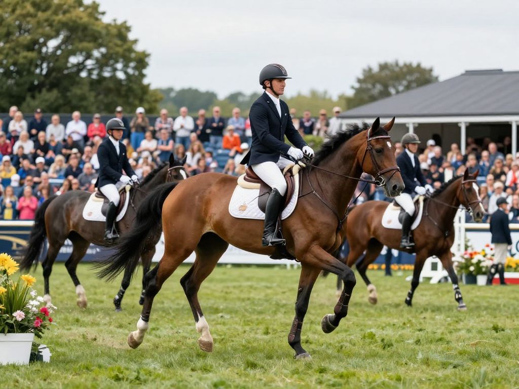 Equestrian event featuring riders at Bruce's Field, Aiken