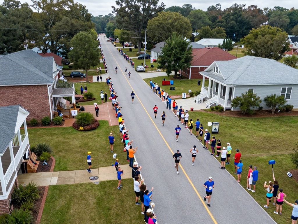 Participants at Aiken's Triple Crown Road Race