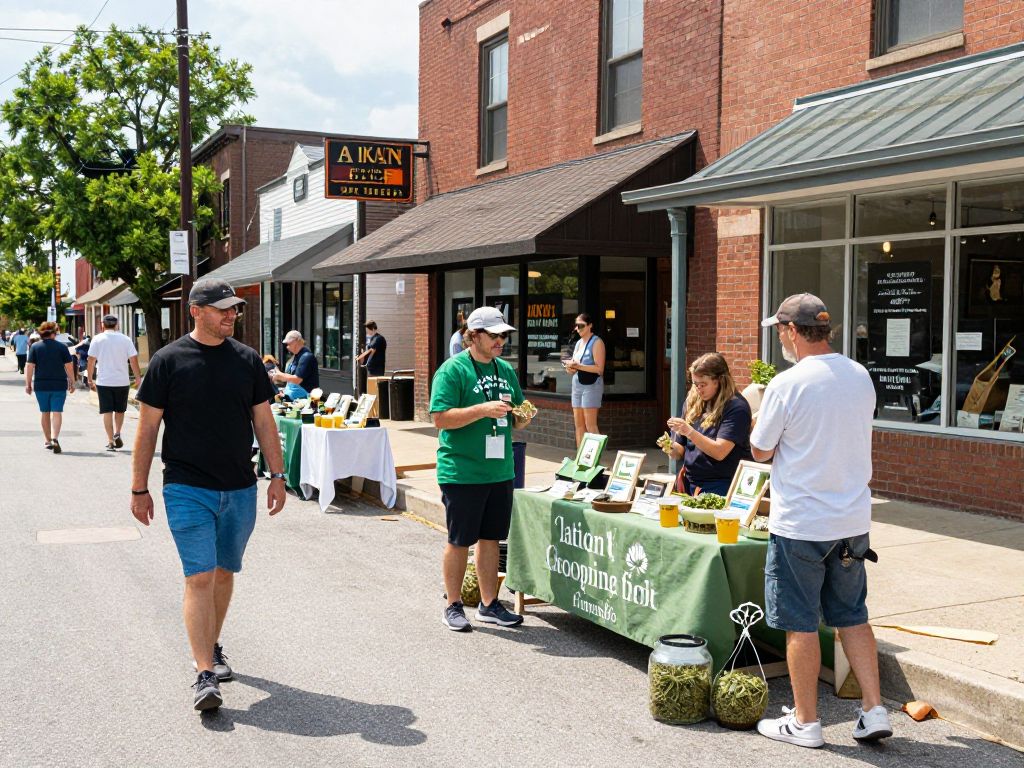 Small hemp businesses in Aiken showcasing products