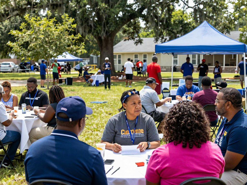 Residents participating in workforce development activities in South Carolina