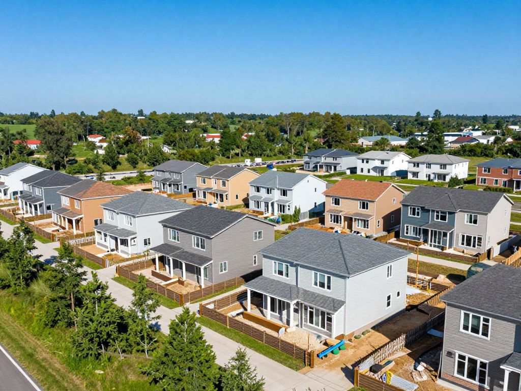 Construction of the Exit 1 subdivision in Aiken, SC