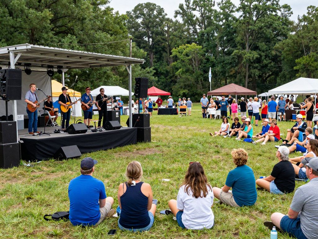 Live performance at the Southern Strings Festival in Aiken, South Carolina
