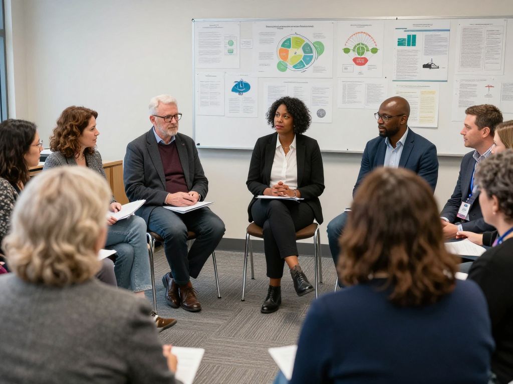 Residents of York County participating in a community meeting about local development